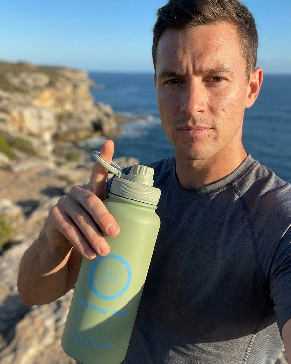 Beyond The Shift 1L (32 Oz) Stainless Steel Water Bottle