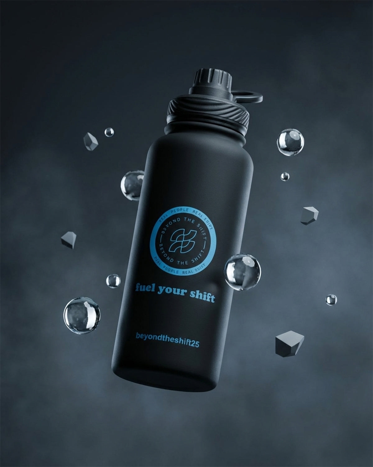Beyond The Shift 1L (32 Oz) Stainless Steel Water Bottle