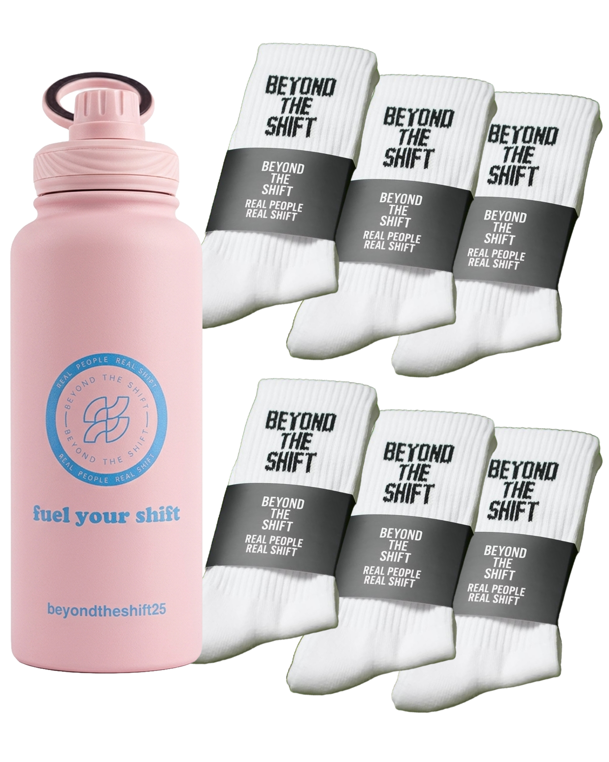 The Full Squad Bundle - 6 Socks + Bottle
