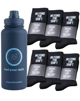 The Full Squad Bundle - 6 Socks + Bottle
